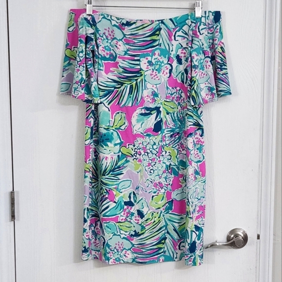Lilly Pulitzer Fawcett Off‎ Shoulder Dress - Picture 4 of 9